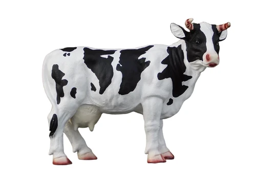 Kuh mit Hörnern - M - Polystone - Detailliert