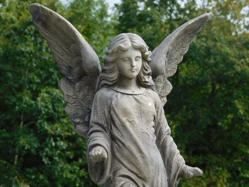 Robuust Engel Beeld - 72 cm - Polystone