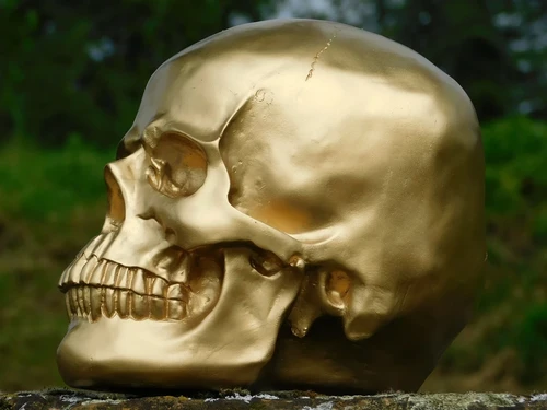 Totenkopf - Totenkopf - Polystone - Gold