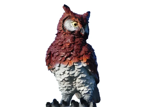 Owl XL - 40 cm - Brown - Polystone