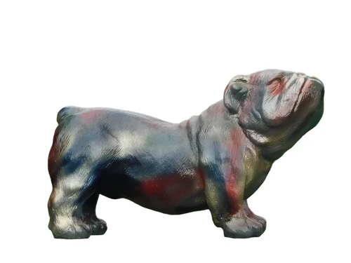 Statue Bulldogge - mehrfarbig - Polystone