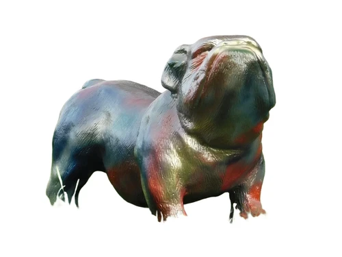 Statue Bulldogge - mehrfarbig - Polystone