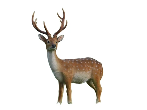 Statue Hirsch XL | Polystone | Sikahert | Ganz in Farbe