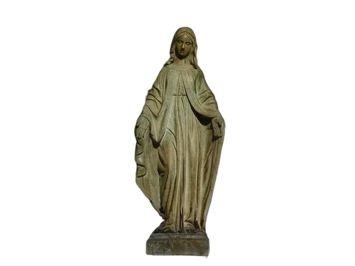 Statue of the Virgin - robust - polystone - ecru