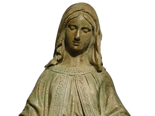 Statue of the Virgin - robust - polystone - ecru