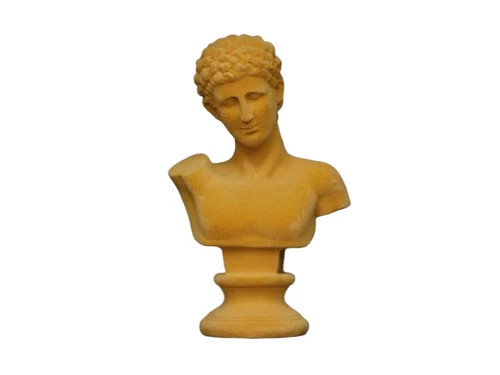 Statue of Adam - finished in velvet - colour Ochre