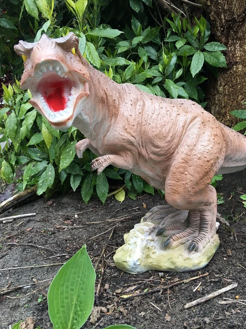 Dinosaur, beautiful statue of a Tyrannosaurus