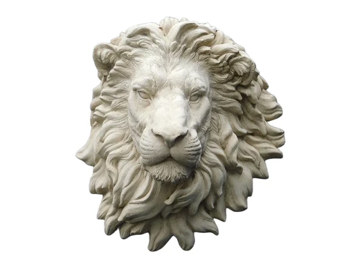 Large beautiful impression full lion head, polystein.