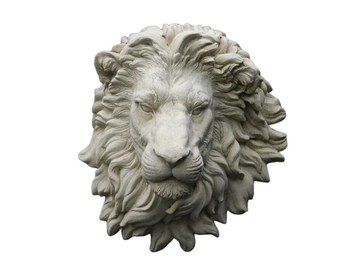 Large beautiful impression full lion head, polystein.