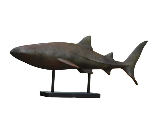 Shark on a stand - polystone - decorative