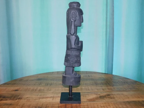 Hand-carved Asmat statue - 1/4 - Tibal Art Wood