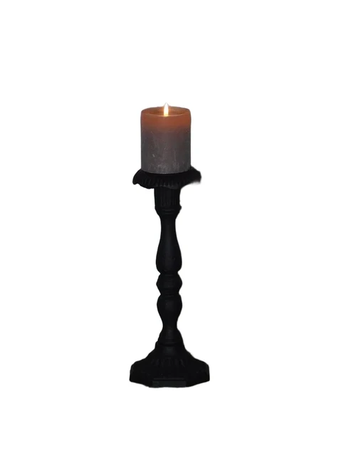 Candle stand anthracite - cast iron