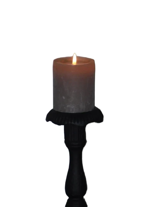 Candle stand anthracite - cast iron