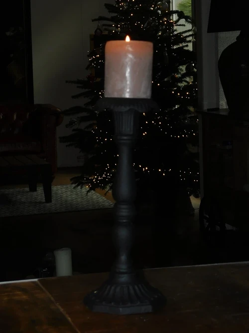 Candle stand anthracite - cast iron
