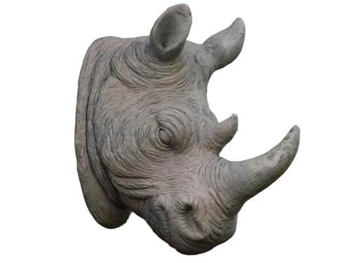Head rhino XL - polystone - wall decoration