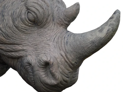 Head rhino XL - polystone - wall decoration