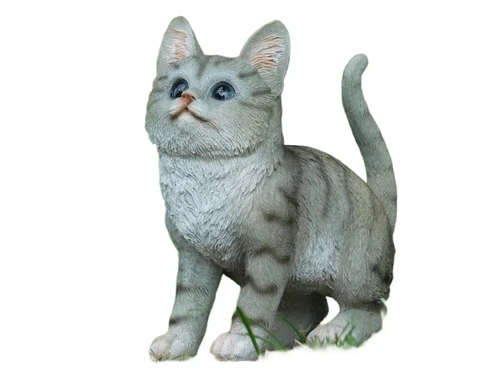 Gray kitty - polystone