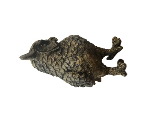 Prachtige Uil black&gold - Polystone