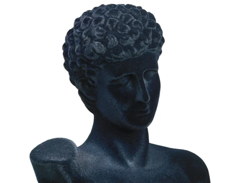 Set of statues of Adam and Eve - finished in velvet
