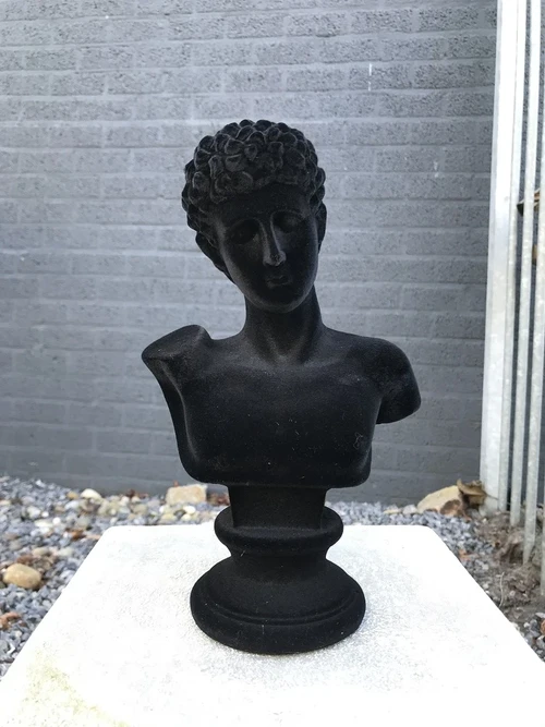 Set of statues of Adam and Eve - finished in velvet