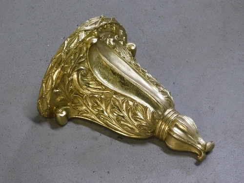 Decorative wall console - gold - polystone