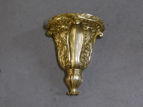 Decorative wall console - gold - polystone