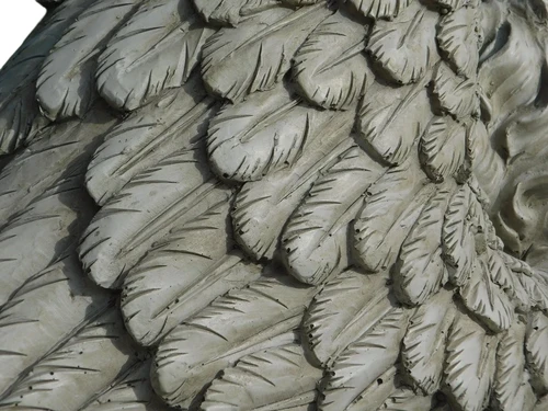 Slapende Engel in Vleugels - Beige - Polystone