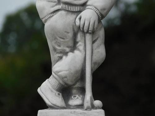 Statue Golfer - 45 cm - Stone