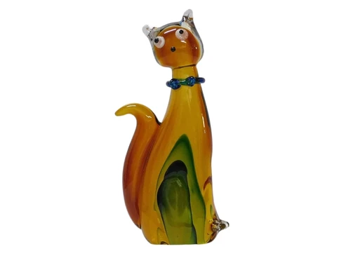 Beeld Kat - 25 cm - Glas