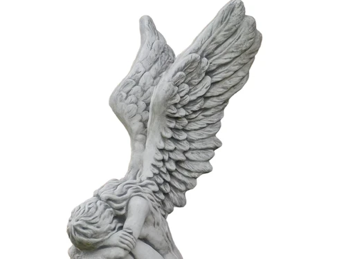 Statue Kneeling Angel - 110 cm - Stone
