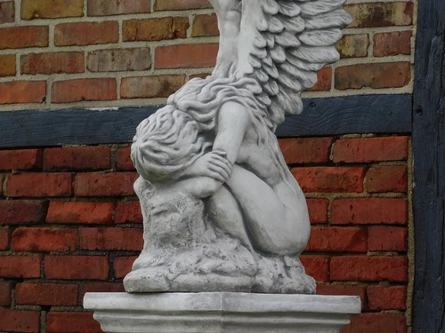 Statue Kneeling Angel - 110 cm - Stone
