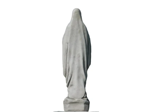 Statue of Mary on pedestal - 129 cm - Stone