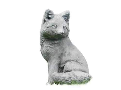 Statue Fox - Full stone - Animal sculpture