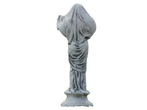 Statue Frau mit Gewand - 80 cm - Stein