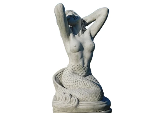 Beeld Zeemeermin - 57 cm - Steen