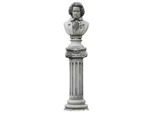 Bust Beethoven on Pedestal - 127 cm - Stone