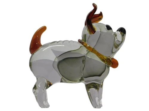 Glass Statue of Dog - 22 cm