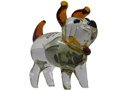 Glass Statue of Dog - 22 cm