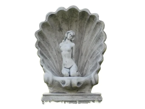 Shell with Woman - 40 cm - Stone