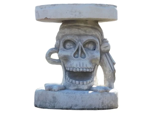 Schädel Beistelltisch - Stein - 48 cm