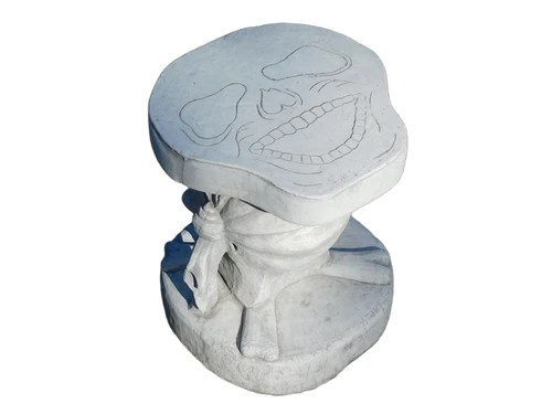 Schädel Beistelltisch - Stein - 48 cm
