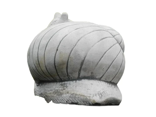 Stone snail - 30 cm - White with Grey