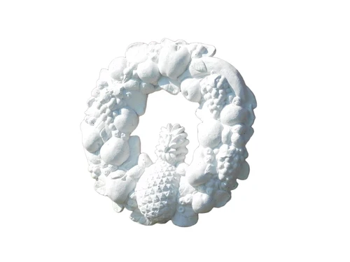 Wall ornament fruit wreath - solid stone