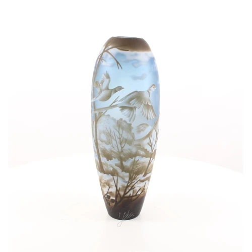 A CAMEO GLASS VASE 