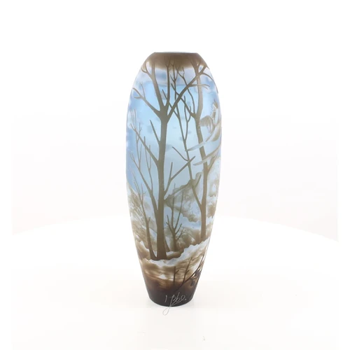 A CAMEO GLASS VASE 