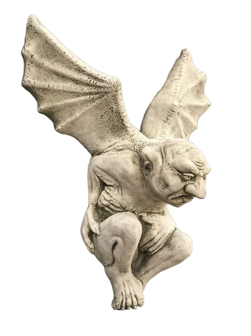 Gargoyle - demonen verdrijver - vol steen - wanddeco