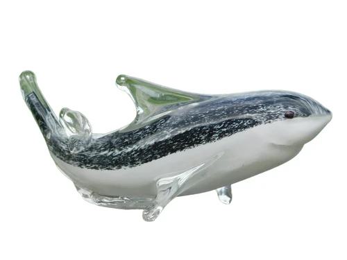 Glass sculpture Shark - In Colour - Glass sculpture