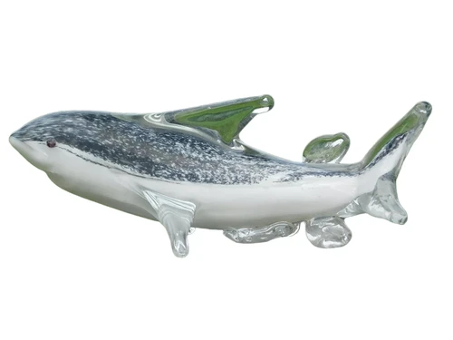 Glass sculpture Shark - In Colour - Glass sculpture