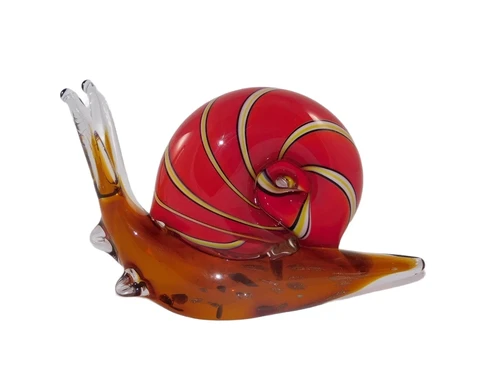 Glass sculpture Snail in Murano style-Last one!!