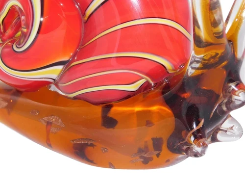 Glass sculpture Snail in Murano style-Last one!!